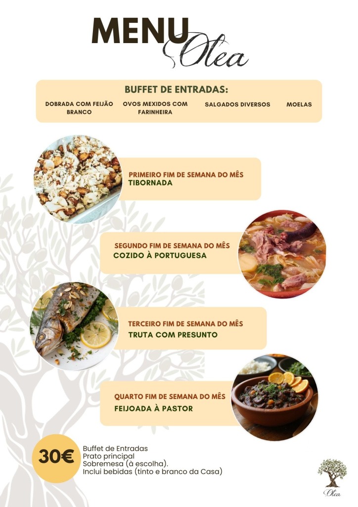 O Restaurante Olea apresenta a sua nova carta